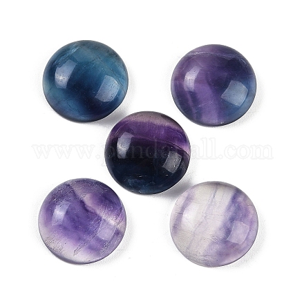 Natürliche bunte Fluorit-Cabochons X-G-I370-06B-1
