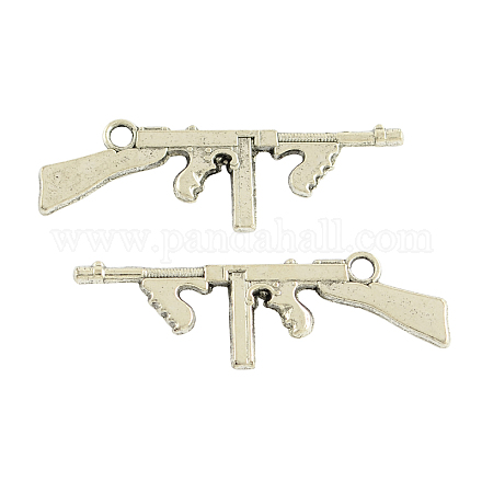 Pendentifs d'armes à feu de style tibétain X-TIBEP-2836-AS-LF-1