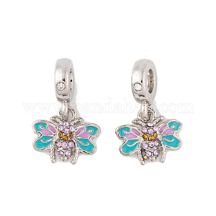 Подвески из сплава со стразами в стойке в европейском стиле FIND-C055-21P-1