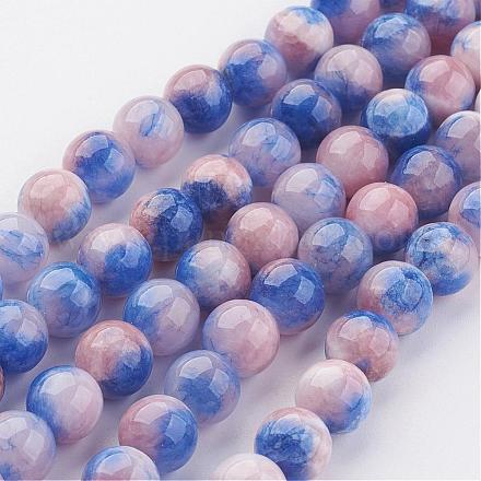 Chapelets de perles en jade persan naturel G-J356-33-8mm-1