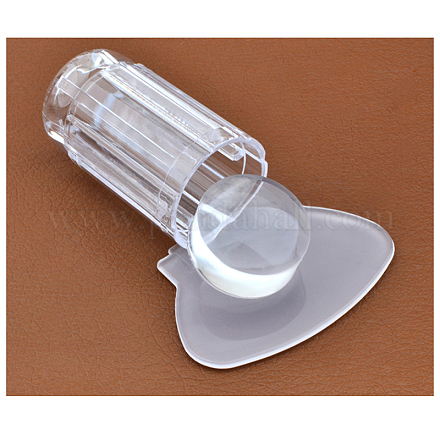 Печать силиконовой прозрачной головки для ногтей печать и скребок MRMJ-L004-24D-1