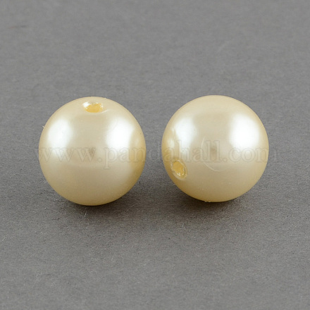 ABS Plastic Imitation Pearl Round Beads SACR-S074-23mm-A61-1