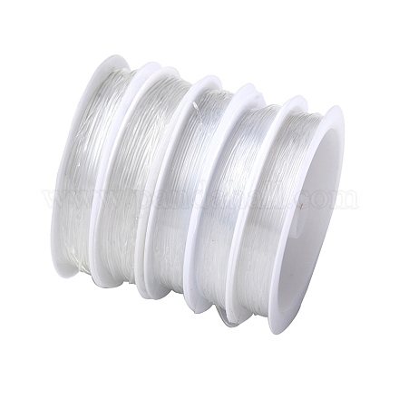 5 rouleau 5 styles de fil de cristal élastique transparent EW-FS0001-01-1