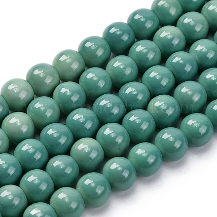 Brins de perles de verre de peinture de cuisson DGLA-XCP0001-21-1