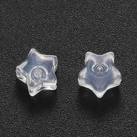 Poussoirs d'oreilles en silicone transparent SIL-N003-02-1
