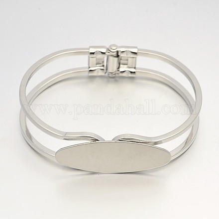 Accessoire de bricolage de bracelet en laiton MAK-J005-04P-1