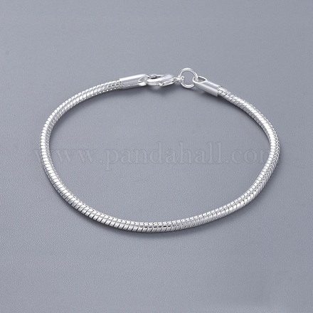 Laiton unisexe bracelets de la chaîne de serpent BJEW-BB12548-1