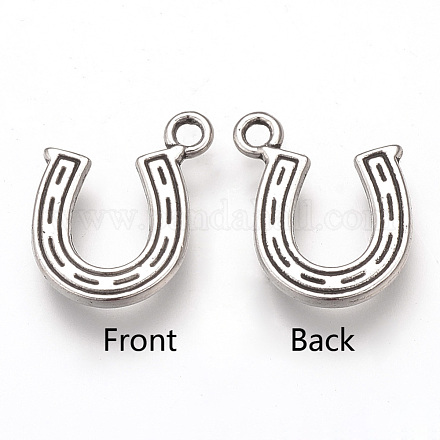 Tibetan Style Alloy Charms X-TIBEP-T002-81AS-RS-1
