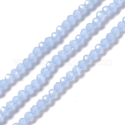 Brins de perles de verre à facettes (32 facettes) GLAA-E037-03B-04-1