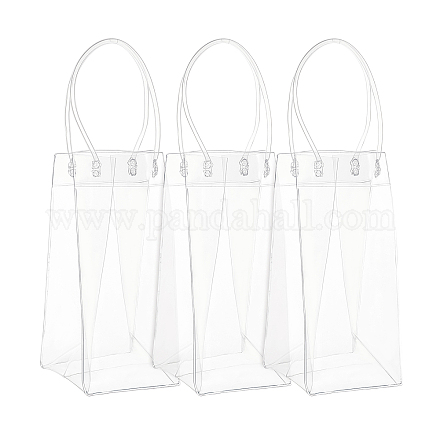 Bolsa de plástico de PVC transparente para el día de San Valentín con asa. ABAG-BC0001-20-1