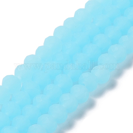 Imitation Jade Solid Color Glass Beads Strands X-EGLA-A034-J10mm-MD04-1