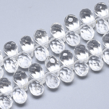 Chapelets de perles de pierre de pastèque en verre G-S357-C01-21-1