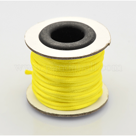 Cordons fil de nylon tressé rond de fabrication de noeuds chinois de macrame rattail NWIR-O001-A-14-1