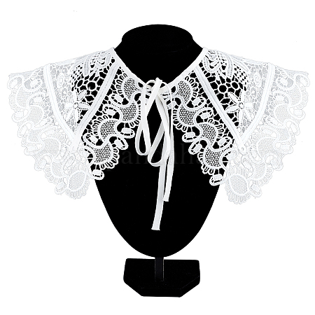 lace false collar white embroidered fake lace collar trim diy