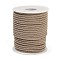Nylon Threads, Milan Cords/Twisted Cords, BurlyWood, 3mm, about 21.87 yards(20m)/roll