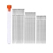 Stainless Steel Yarn Needles, Big Eye Blunt Needles, for Cross-Stitch, Knitting, Ribbon Embroidery, with Plastic Storage Bottle, Stainless Steel Color, 43~60mm, 3 styles, 12pcs/style, 36pcs/set