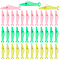 CRASPIRE 70Pcs Needle Threaders 3 Colors Fish Mouth Sewing Machine Automatic Needle Threader Green Yellow Pink Quick Sewing Needle Threader Fish Needle Point Threading Tool for Craft DIY Hand Sewing