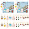 NBEADS 24 Pcs Drink Stitch Markers, Enamel Crochet Stitch Marker Removable Leverback Hook Locking Stitch Marker for Knitting Weaving Sewing Jewelry Making