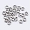 Anti-Tarnish Rhodium Plated 925 Sterling Silver Split Jump Rings, Double Loop Jump Rings, Round Rings, Platinum, 5x1mm, Inner Diameter: 3.5mm