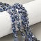 Natural Blue Spot Jasper Star Beads Strands, 7.5x8x4.5mm, Hole: 0.8mm, about 54~56pcs/strand, 15.12''~15.20''(38.4~38.6cm)