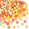 Rubberized Style Imitated Silicone Acrylic Beads, Round, Mixed Color, 11.5x11mm, Hole: 1.8mm, 150pcs
