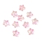 Electroplate Glass Beads, with Glitter Powder, Star, Pearl Pink, 8.5x8.5x4mm, Hole: 1mm