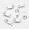 925 Sterling Silver Lobster Claw Clasps, with Jump Rings, Rectangle, Silver, 14mm, Hole: 2.5mm, Clasp: 8x4x2mm