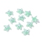 Resin Cabochons, Starfish, Pale Green, 19x20x7mm