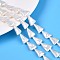 Natural Baroque Pearl Keshi Pearl Beads Strands, Cultured Freshwater Pearl, Triangle, Seashell Color, 13.5~18x9~12.5x3~6.5mm, Hole: 0.5mm, about 24~25pcs/strand, 15.59~16.22''(39.6~41.2cm)
