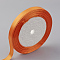 Single Face Satin Ribbon, Polyester Ribbon, Orange, 3/8 inch(10mm), about 25yards/roll(22.86m/roll), 10rolls/group, 250yards/group(228.6m/group)