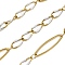 304 Stainless Steel Enamel Link Chains, Soldered, with Spool, Ion Plating(IP), White, 20x6x1mm