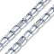 Electroplate Glass Beads Strands, Pearl Luster Plated, Faceted, Column, Light Steel Blue, 6.5x4mm, Hole: 0.8mm, about 80pcs/strand, 20.08''(51cm)