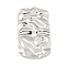 Non-Tarnish 304 Stainless Steel Pendants, Rectangle Charm, Stainless Steel Color, 47x26x2.5mm, Hole: 2.5mm