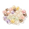 Transparent Acrylic Cabochons, with Shell, Round, Random Color, 20x17.5mm