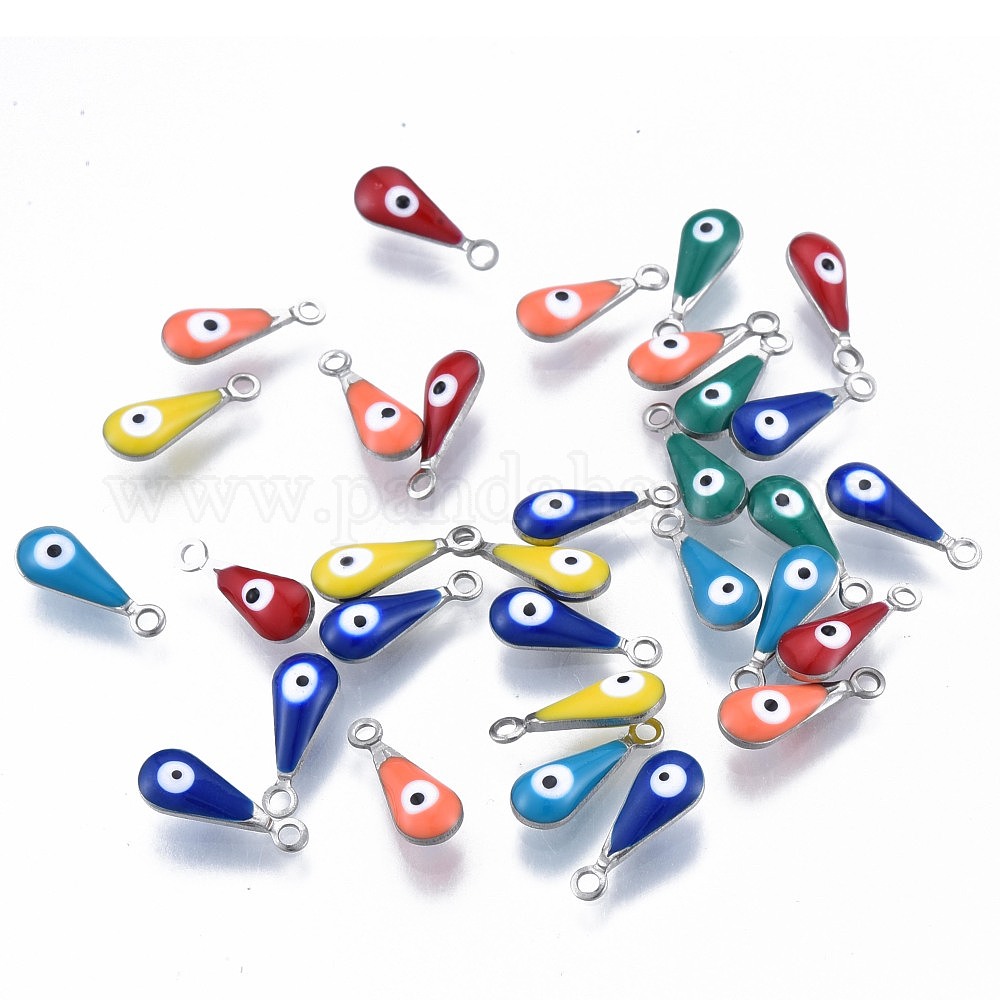 Wholesale 304 Stainless Steel Enamel Charms