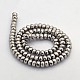 Electroplate Non-magnetic Synthetic Hematite Beads Strands G-J208F-06-2