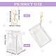 FINGERINSPIRE 6 PCS Mini Small PVC Plastic Bags Clear Figures Container with Key Buckle Waterproof Portable Bags Figure Display Bags Transparent Display Bags for Lipstick Doll Holder Keychain Bags DIY-FG0003-85-2