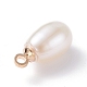 Encantos de perlas naturales PALLOY-JF01281-02-4