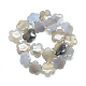 Chapelets de perles en agate grise naturelle G-T003-16mm-14-2
