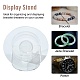 Organic Glass Bracelets/Bangles Display X-BDIS-N002-01-4