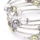 Five Loops Fashion Wrap Bracelets BJEW-JB05512-01-3
