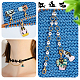 NBEADS 1 Pcs Black Cat Knitting Row Counter Chains and 13 Pcs Stitch Markers HJEW-AB00509-5