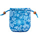 Атласные упаковочные мешочки для ювелирных изделий в китайском стиле с цветочным узором PW-WG42698-02-1