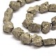 Natural Pyrite Nuggets Beads Strands G-I125-88-3