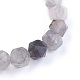 Bracelets extensibles de quartz nuageux naturel BJEW-JB03950-05-2
