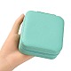 Caja de cremallera de joyería de cuero de imitación LBOX-T001-01C-5