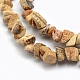 Chapelets de perles en jaspe avec images naturelles G-P332-19-2