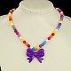 Fashion Acrylic Necklaces for Kids NJEW-JN00330-2