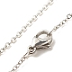 Natürliche Edelstein-Herzanhänger-Halskette mit 304 Edelstahl-Kabelketten für Frauen NJEW-JN03852-02-8