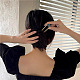 Biyun 12pcs 4 Stil Zinklegierung Haargabel OHAR-BY0001-01-6